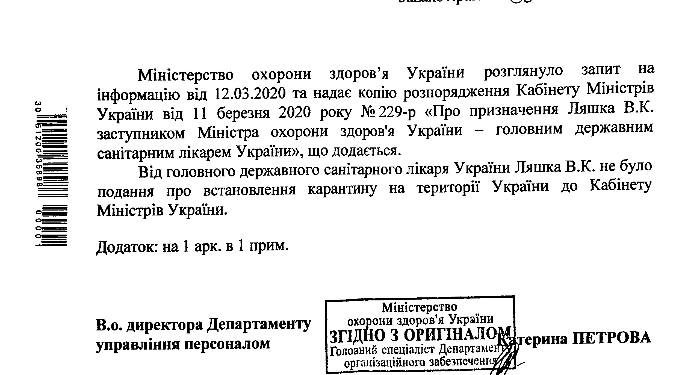 Представления карантина нет