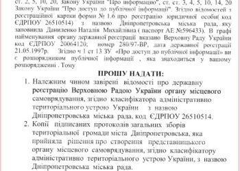 Днепропетровский городской совет — частная компания!