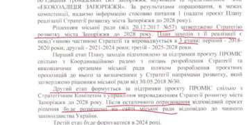 Стратегия развития города Запорожья до 2028 года