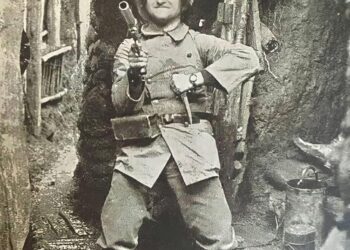 Немецкий солдат 1917 года.