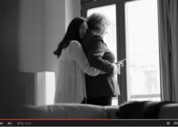 Образ Меркель в рекламе для лесбиянок