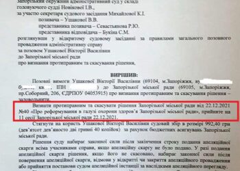 Суд: ЗМР незаконно ликвидировал Департамент!