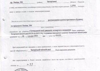 Земля, помещение и распорядительный акт ЗМР